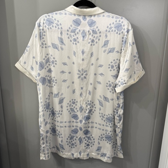 NWT Ser.O.Ya Bergen Silk Shirt Button Down Bandana Printed Size Large - Picture 6 of 7